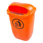 Accesorios De Pista Tegra Abfallbehälter orange 50 l